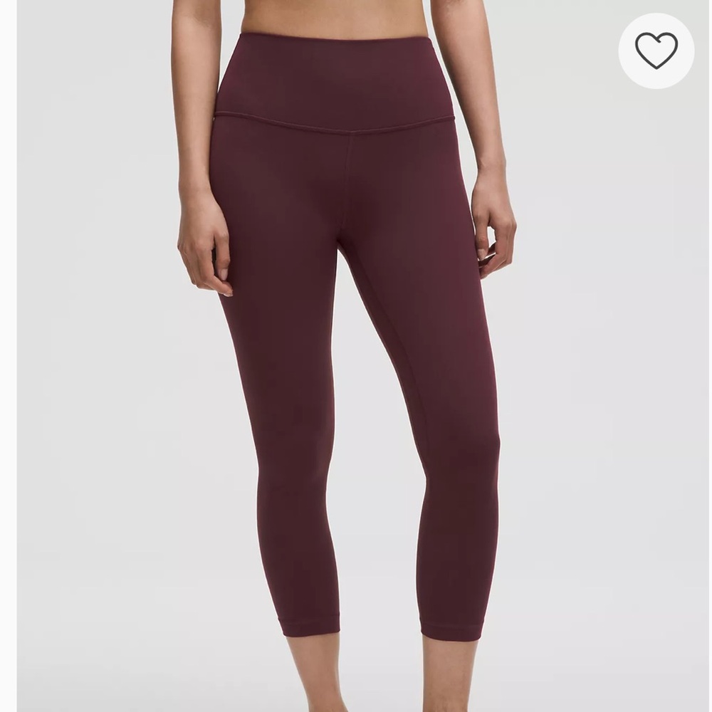 Burgundy ALIGN leggings: lululemon athletica